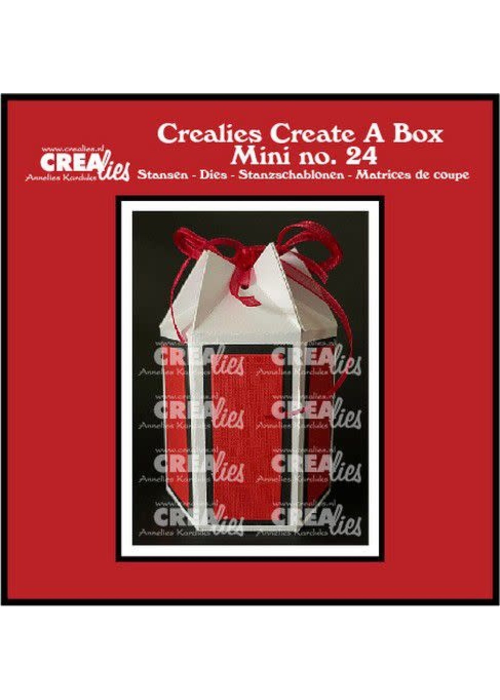 Crealies Crealies Create A Box Mini Zeshoek doos mini CCABM24 finished box: 5,5 x 6 x 8,5 cm (03-23) Artikelnummer 115634/1924