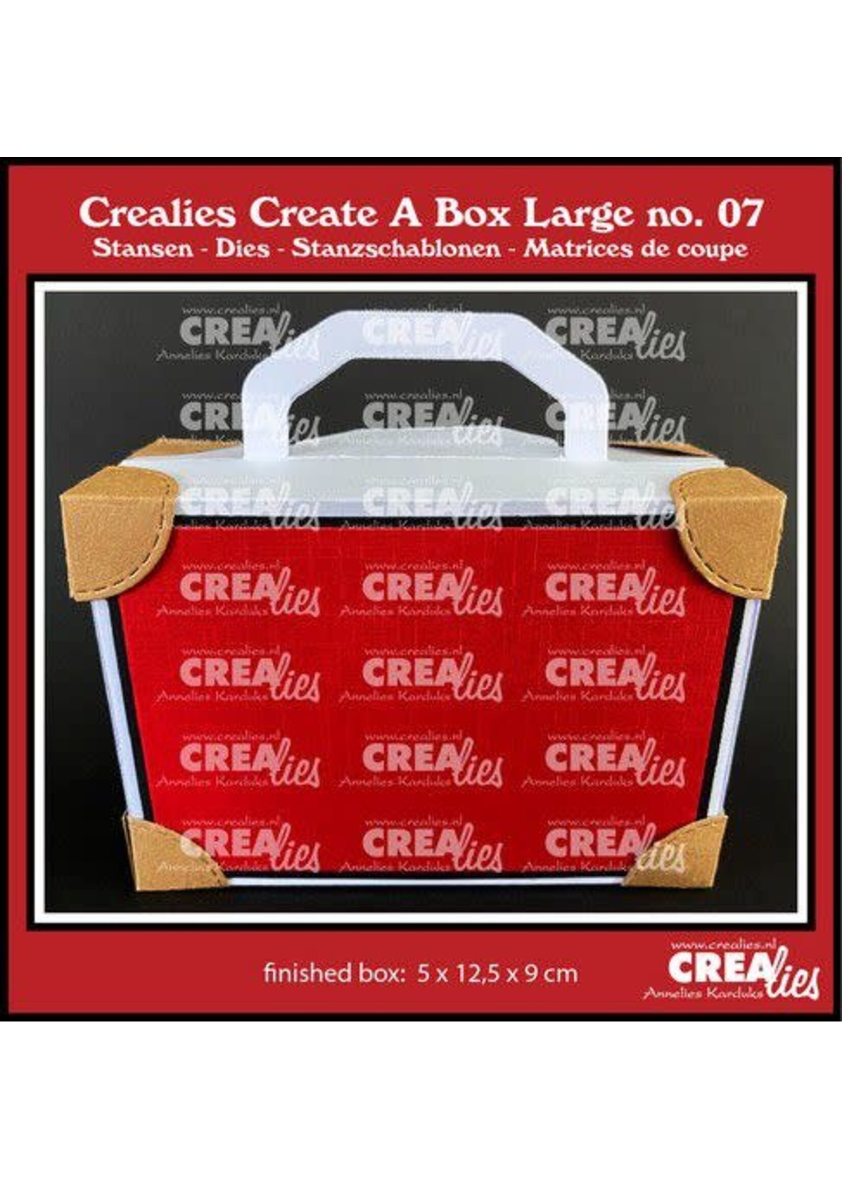 Crealies Crealies Create A Box Large Koffer groot CCABL07 finished: 5x12,5x9 cm (06-23) Artikelnummer 115634/2407