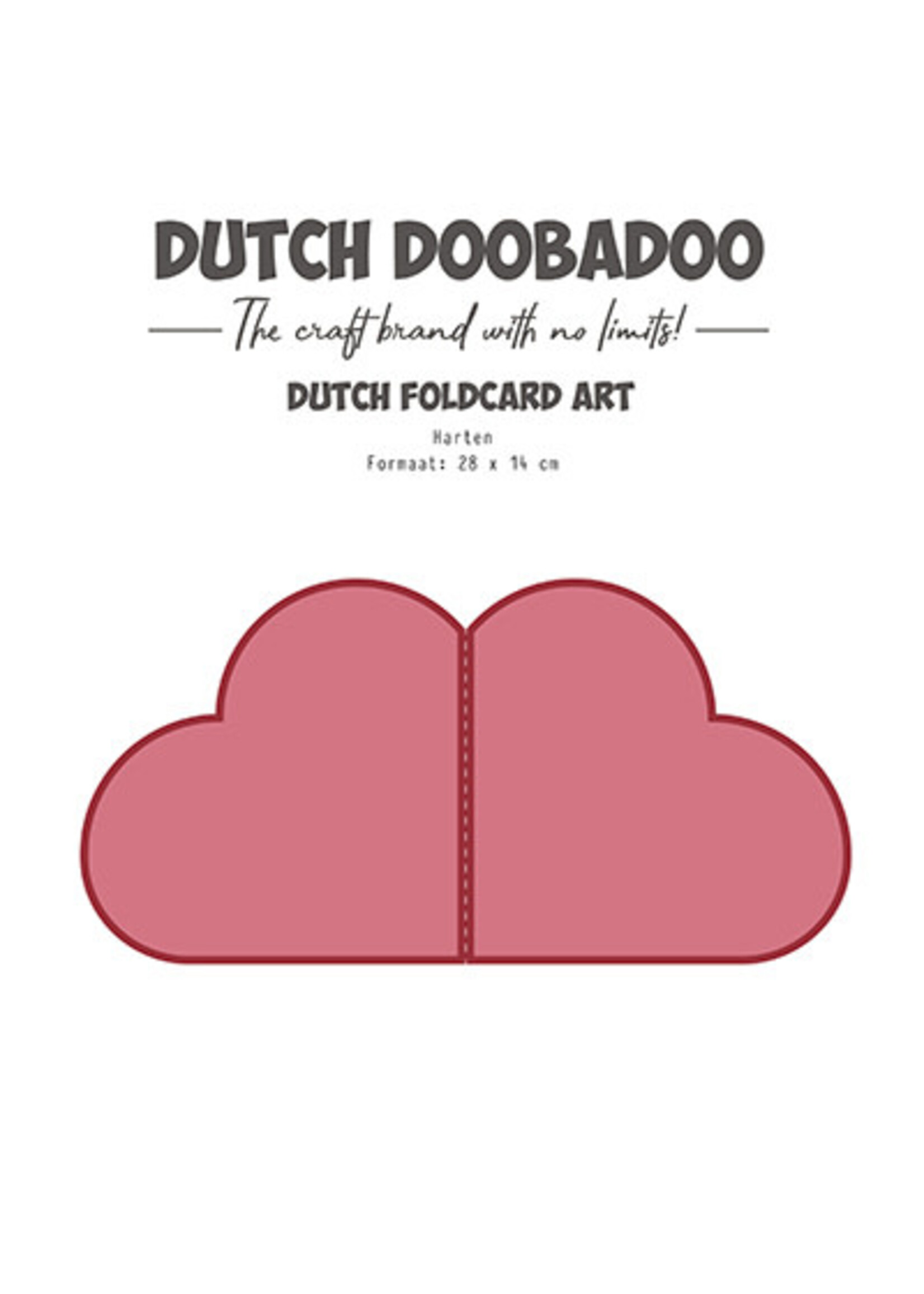 Dutch Doobadoo 470.784.278 - Fold Card-Art Hearts
