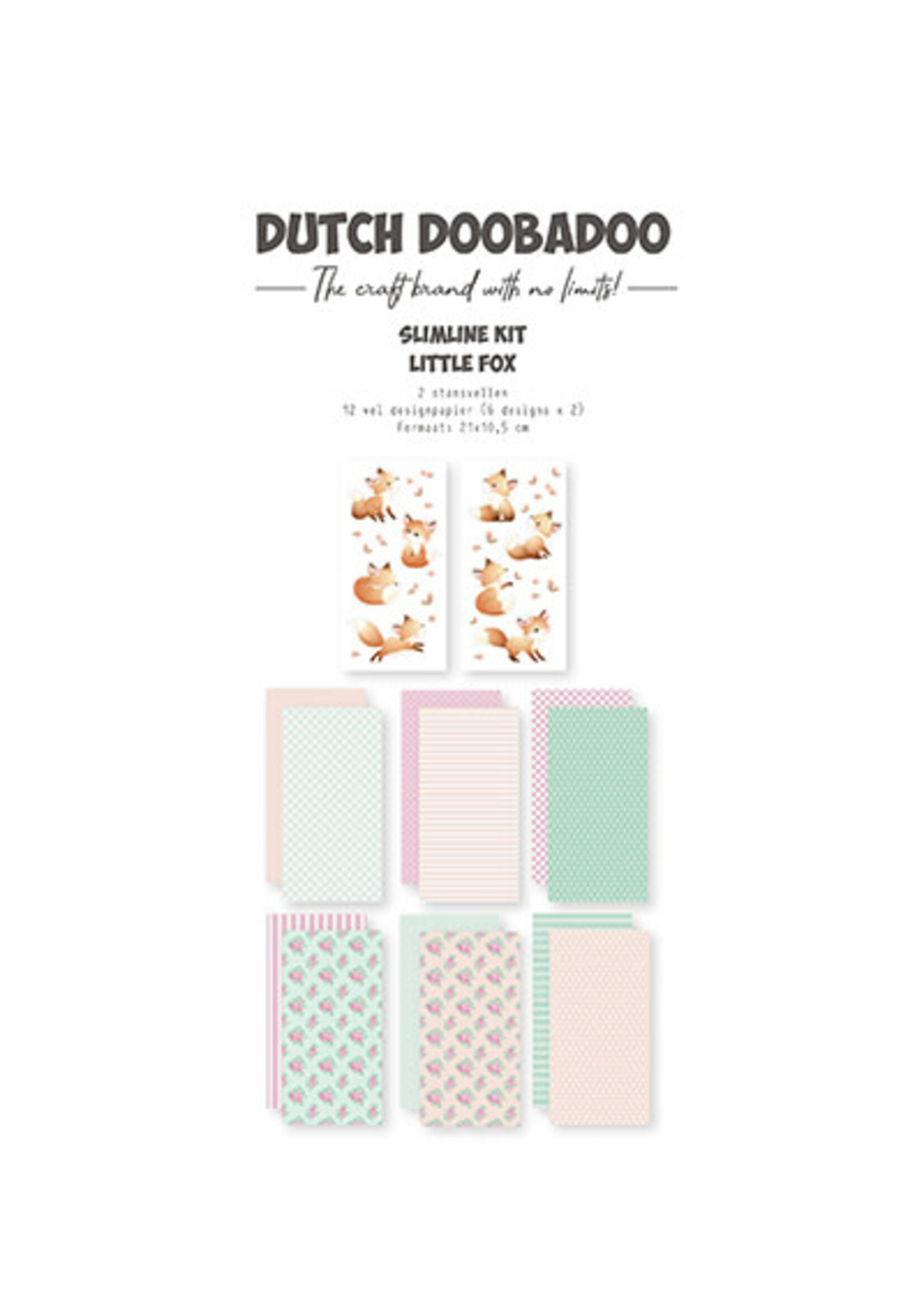 Dutch Doobadoo 473.005.054 - Crafty Kit Slimline Little Fox