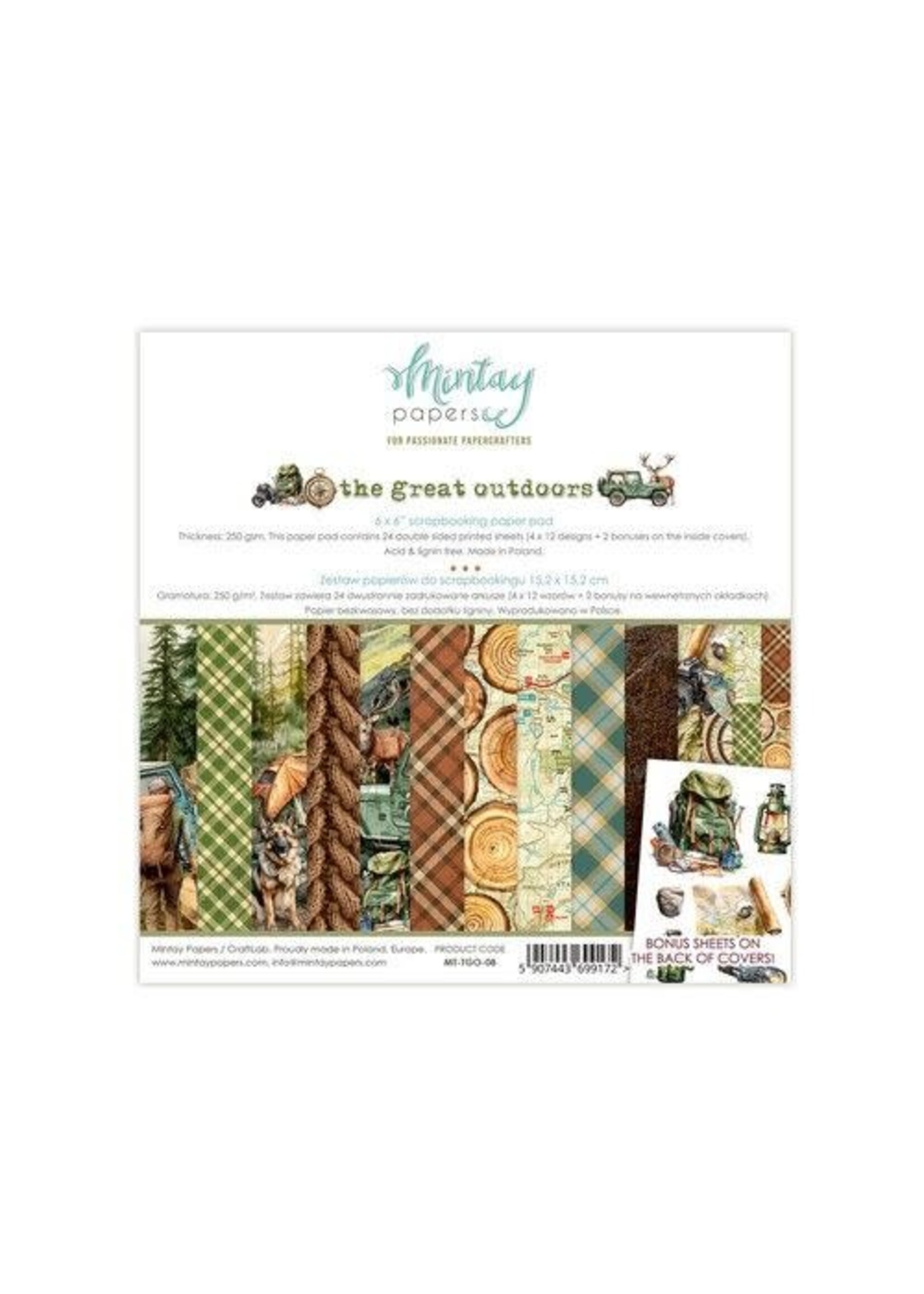 Mintay Mintay 6 x 6 Paper Pad - The Great Outdoor MT-TGO-08
