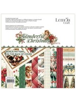 Lemon Craft Wonderful Christmas Elements & Basics 8x8 Inch Paper Pad (LEM-WONCHRI-03)