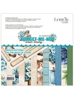 Lemon Craft Dear Diary Forget-Me-Not Elements & Basics 8x8 Inch Paper Pad (LEM-DD-FORGET-03)