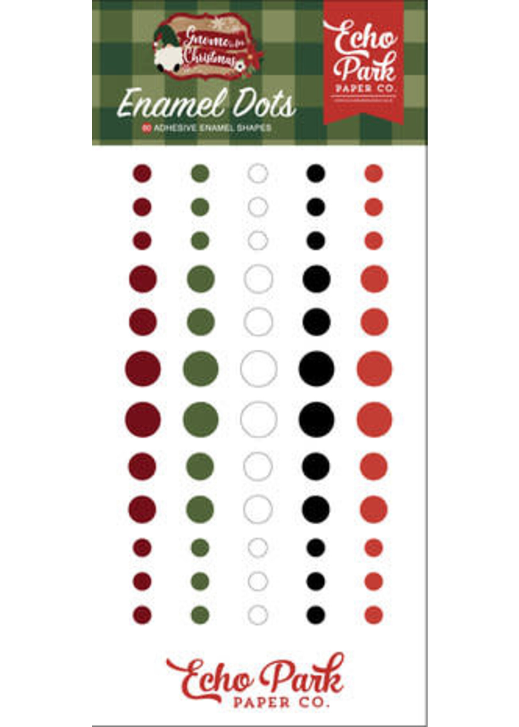 Echo Park Gnome For Christmas Enamel Dots (GFC290028)
