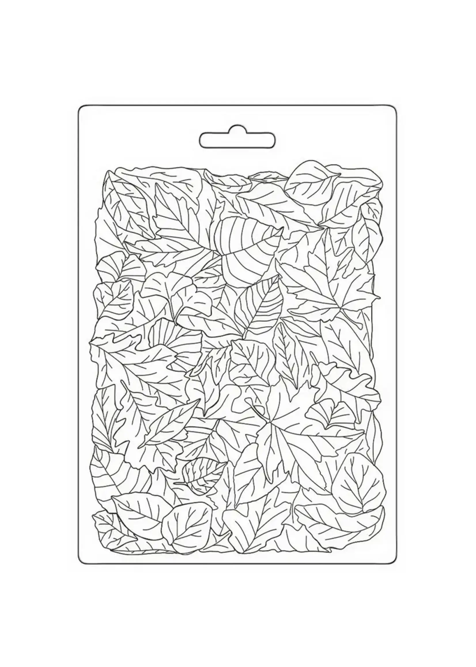 SOFT MOULD A5 - WOODLAND LEAVES PATTERN