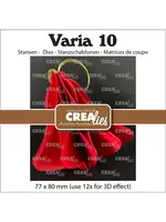 Crealies Crealies • Varia 3D Kerstklok CrealiesCLVARIA10