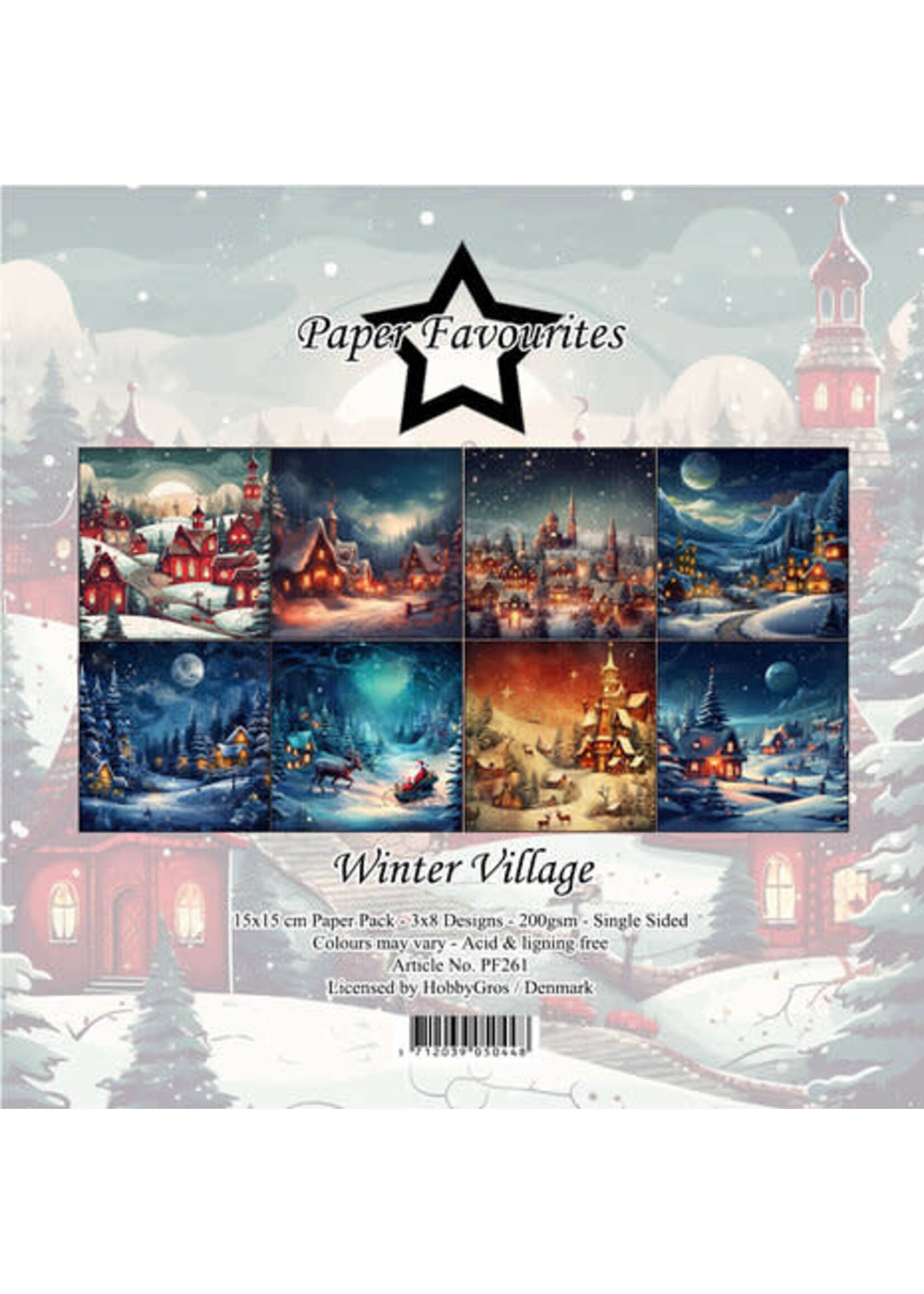 Paper Favorites Winter Village 6x6 Inch Paper Pack (PF261)