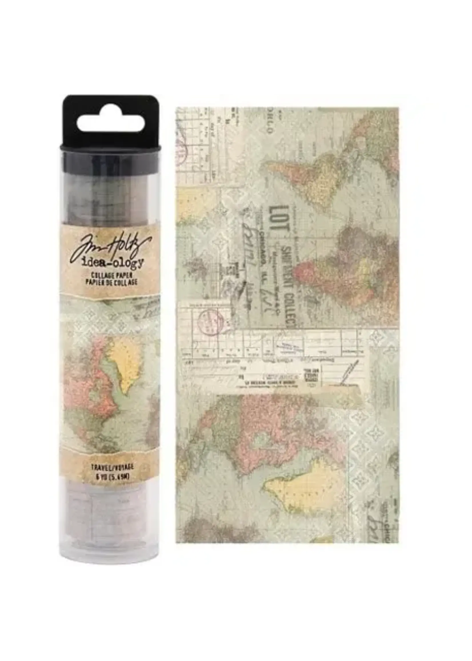 Tim Holtz Tim Holtz Collage Paper Travel (6yards) (TH93950)