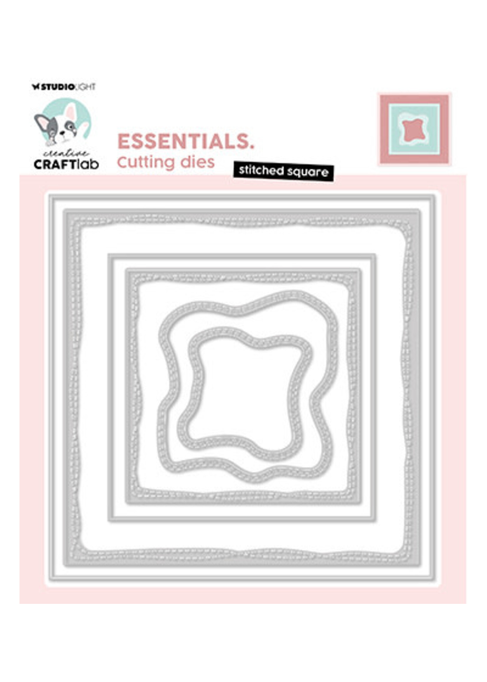 Craftlab CCL-ES-CD761 - Stitched square Essentials nr.761