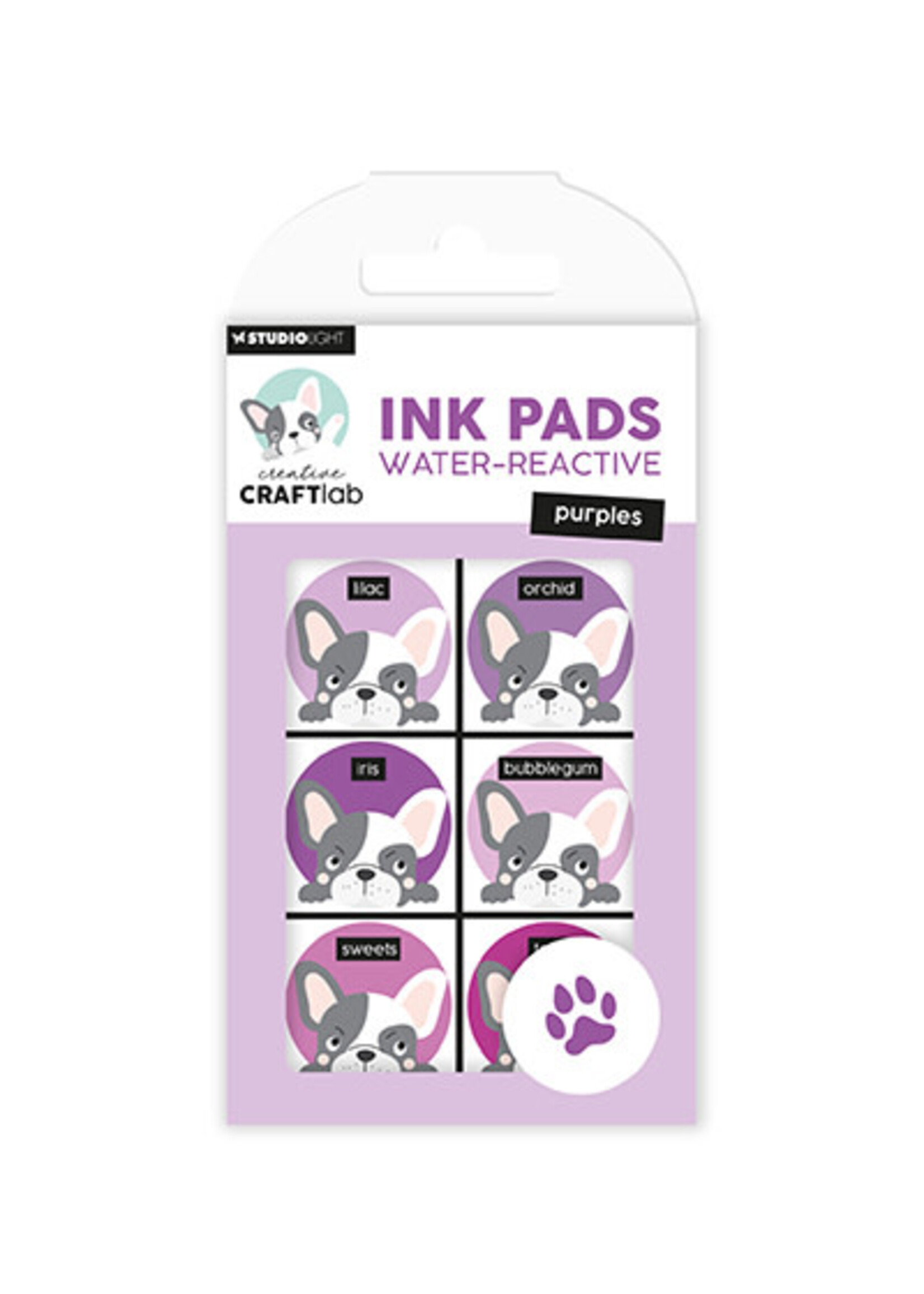 Craftlab CCL-ES-INKP20 - Ink Pads Water-reactive purples Essentials nr.20