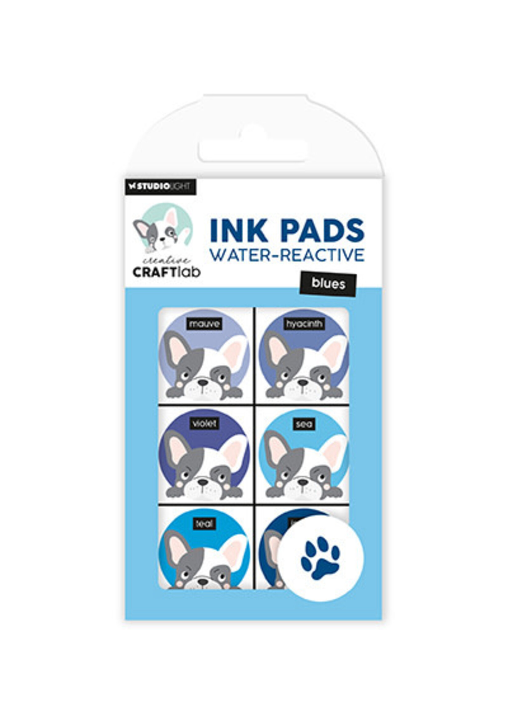 Craftlab CCL-ES-INKP23 - Ink Pads Water-reactive blues Essentials nr.23