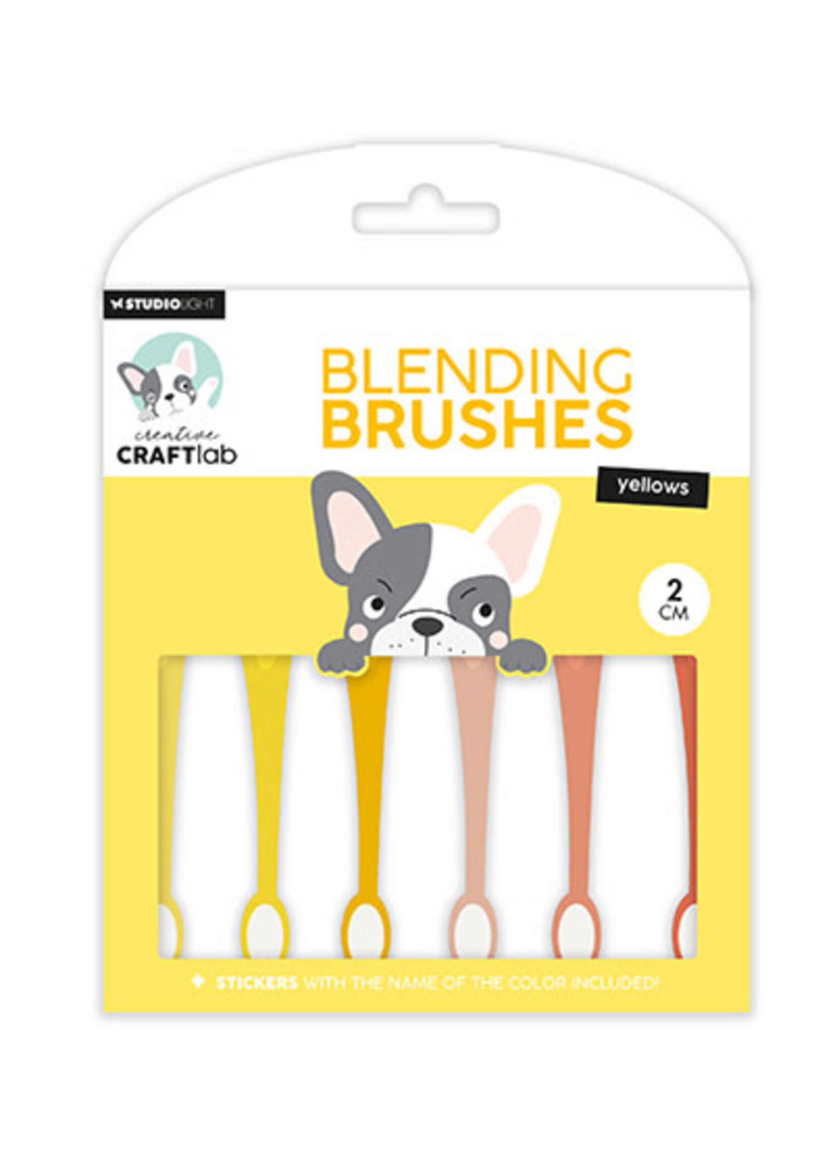 Craftlab CCL-ES-BBRU10 - Blending brushes 2cm soft brush yellows Essentials nr.10