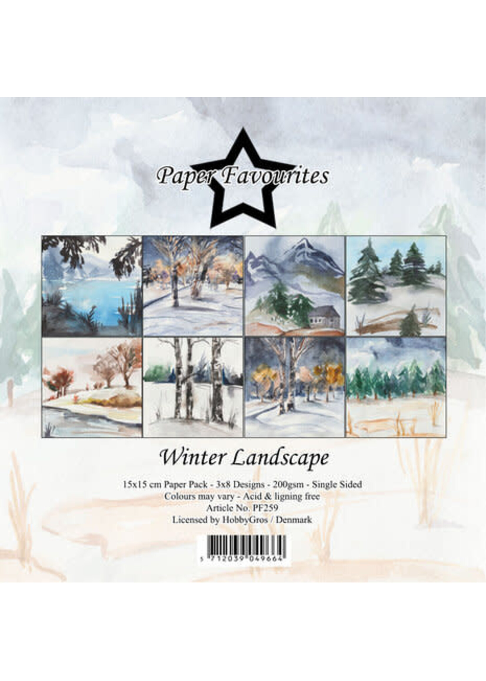 Paper Favorites Winter Landscape 6x6 Inch Paper Pack (PF259)
