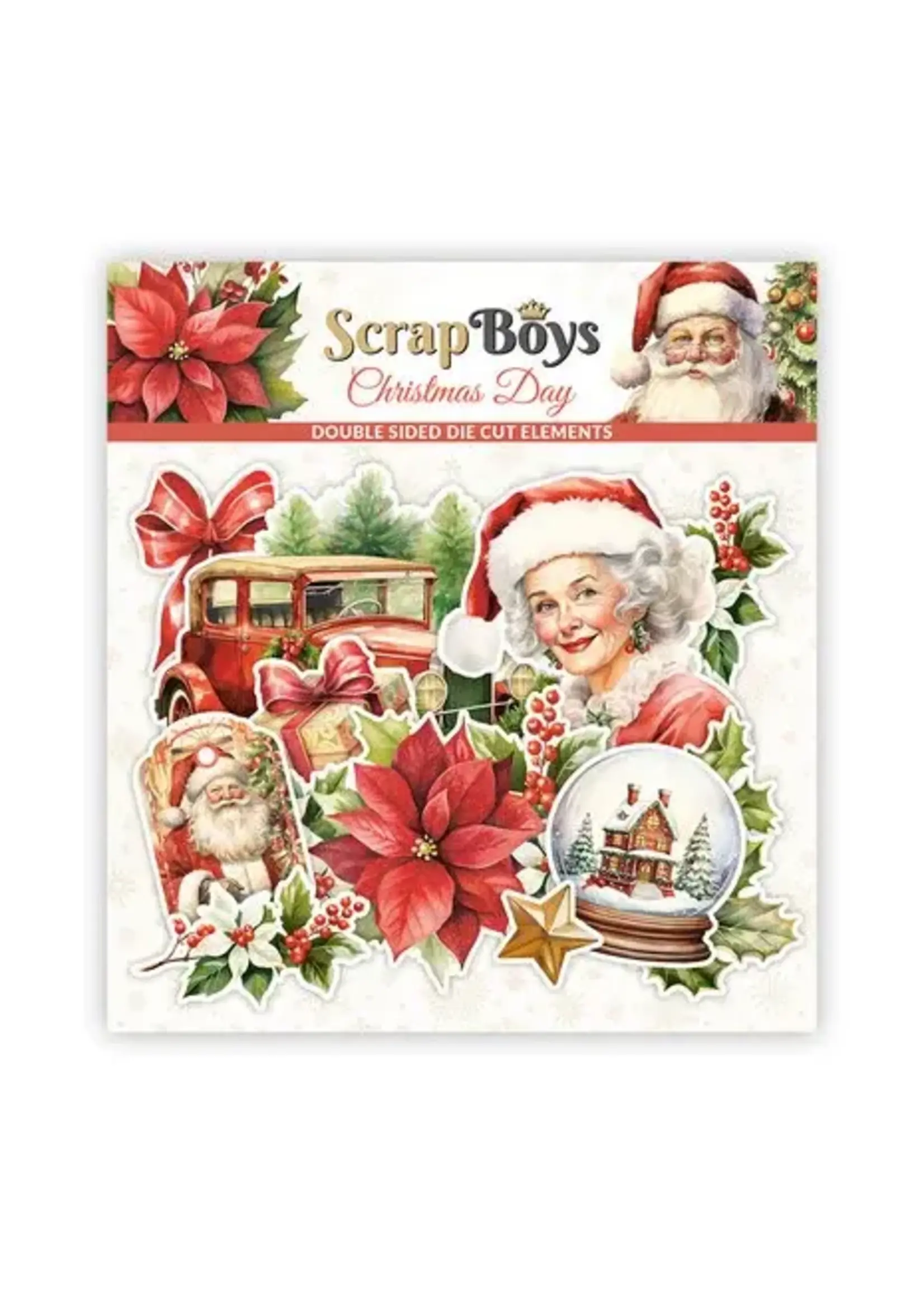 Scrapboys Christmas Day Double Sided Die Cut Elements (43 pcs) (SB-CHDA-12)
