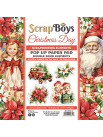 Scrapboys Christmas Day 6x6 Inch Pop Up Paper Pad (SB-CHDA-11)