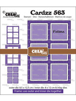 Crealies Cardzz Stansen No. 563 Frame & Inlay Fatima Vierkant (CLCZ563)