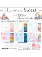 Craft O Clock UNICORN SWEET - SET OF BASIC PAPERS 20,3X20,3CM