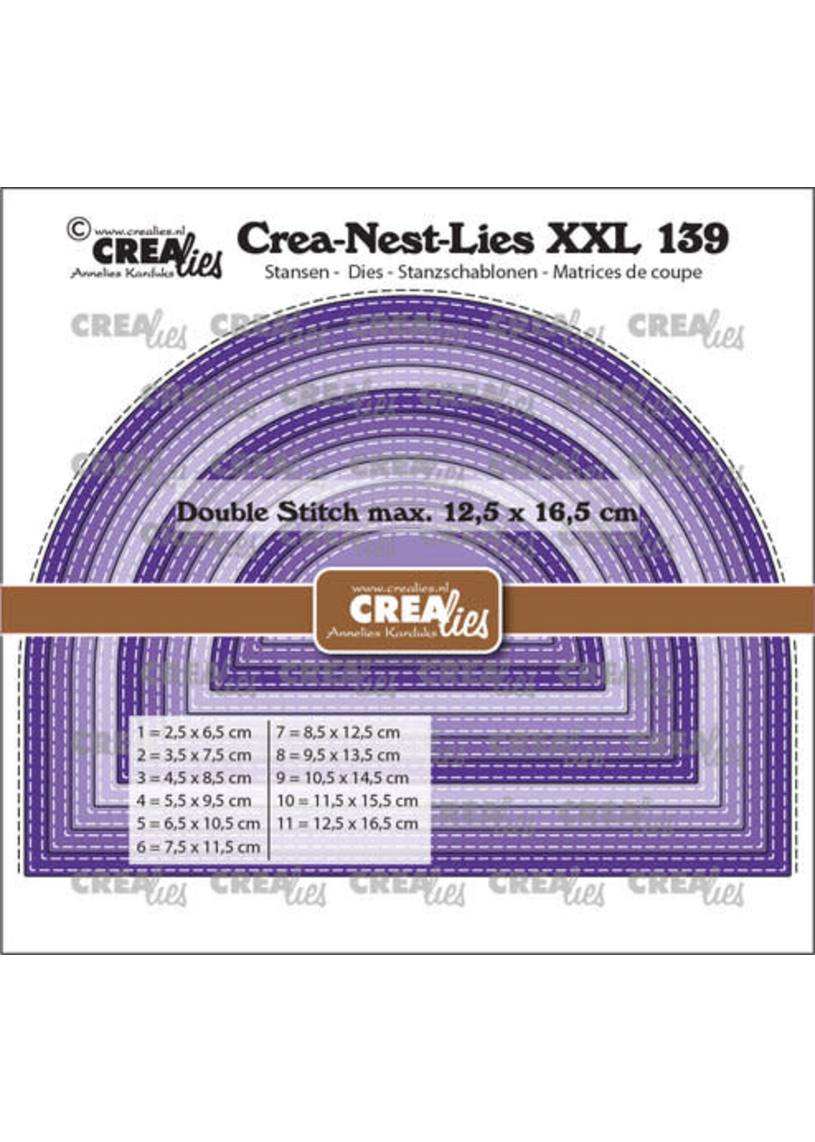 Crealies Crea-Nest-Lies XXL Stansen No. 139 Brede Boog Met Dubbele Stiklijn (CLNESTXXL139)