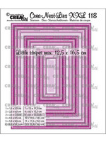 Crealies Crea-Nest-Lies XXL Stansen No. 118 Rechthoeken Met Kleine Streepjes (CLNestXXL118)