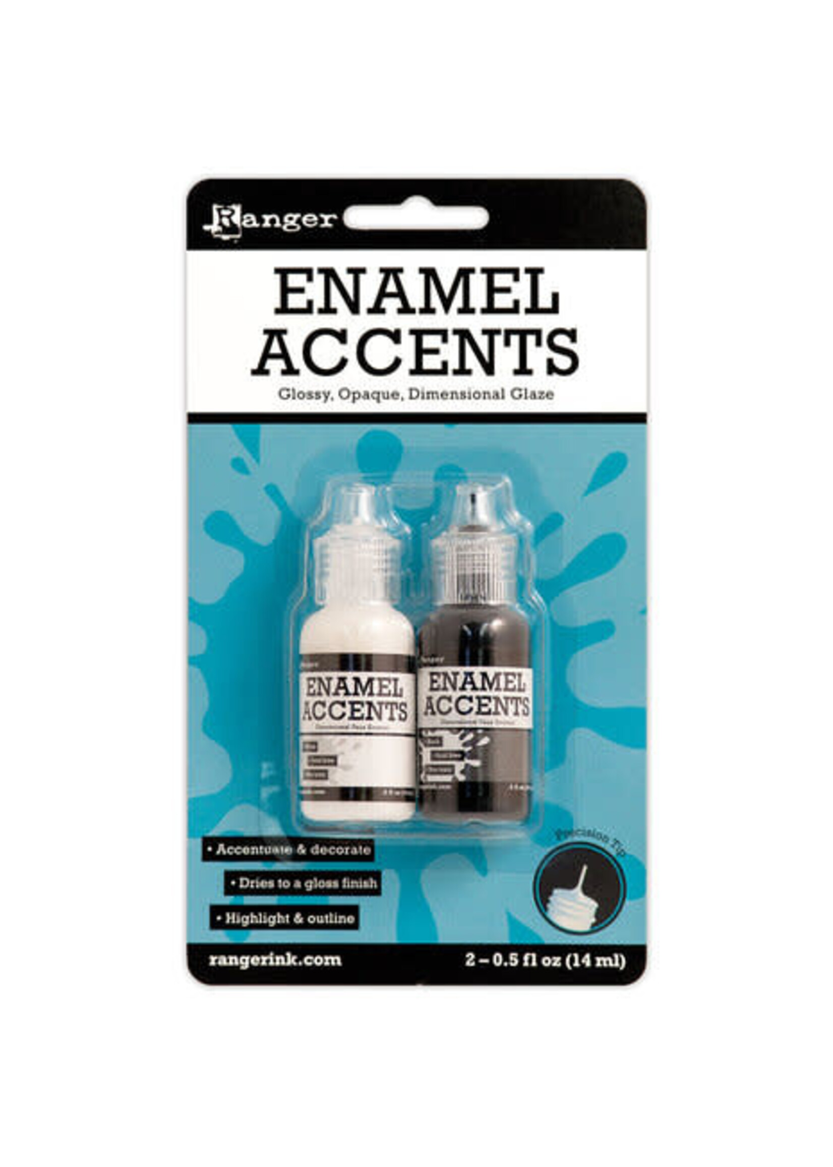 Ranger Ranger Enamel Accents Black Tie & White Glacier (2x0.5 fl oz) (GAC27355)