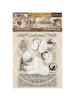 Stamperia Coffee and Chocolate Clear Stamps Coffee Elements (WTK185)