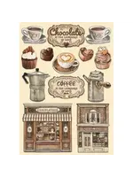 Stamperia Coffee and Chocolate Colored Wooden Shape A5 (KLSP150)