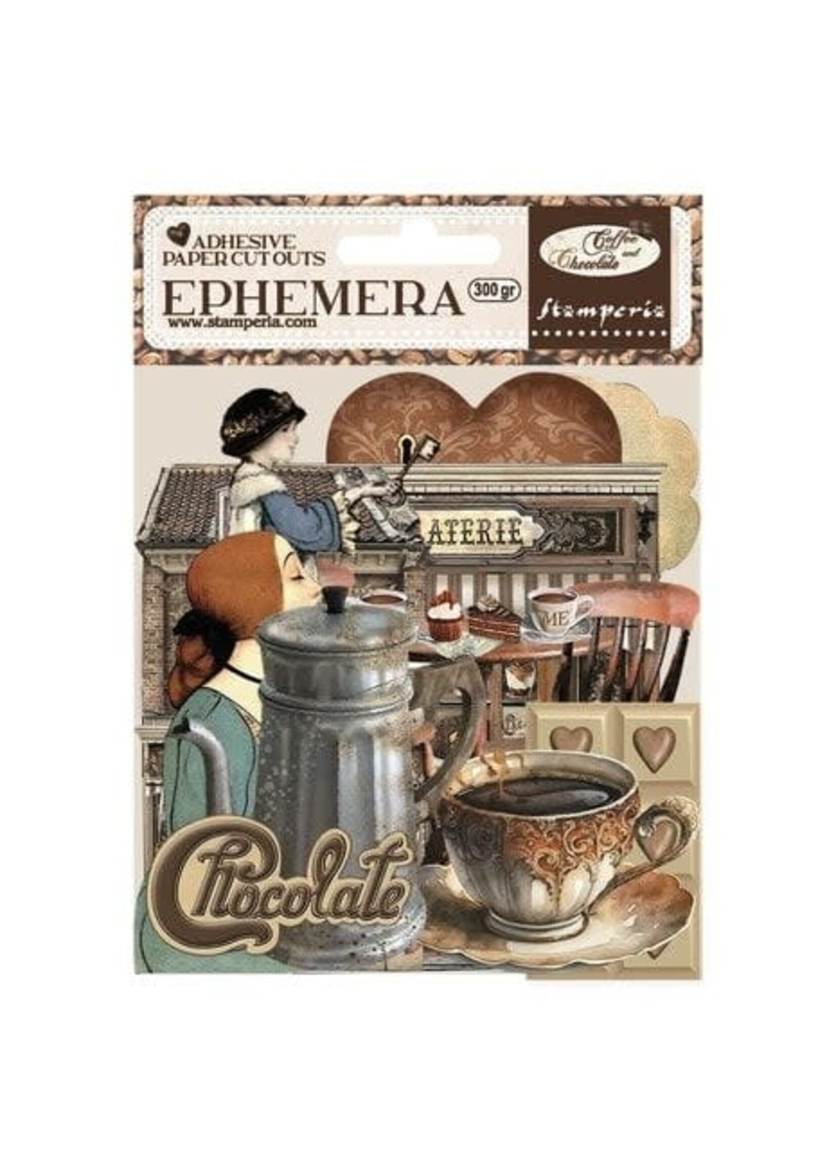Stamperia Coffee and Chocolate Ephemera (37pcs) (DFLCT35)