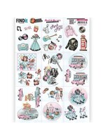 yvonne creations 3D Cutting Sheet - Yvonne Creations - Back To The Fifties - Mini