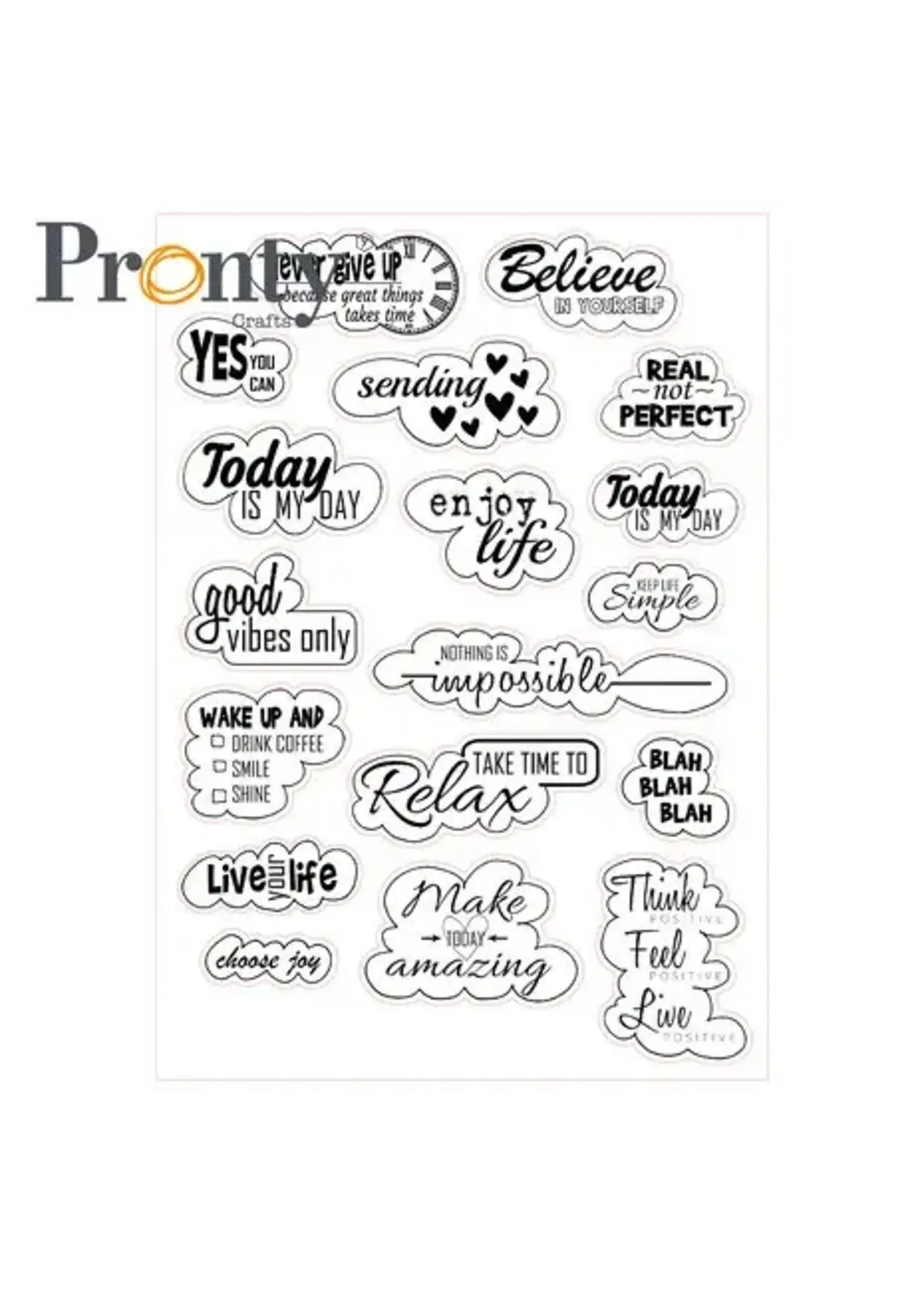 Pronty Pay it Forward Embellishments Quote Clouds (472.700.018)