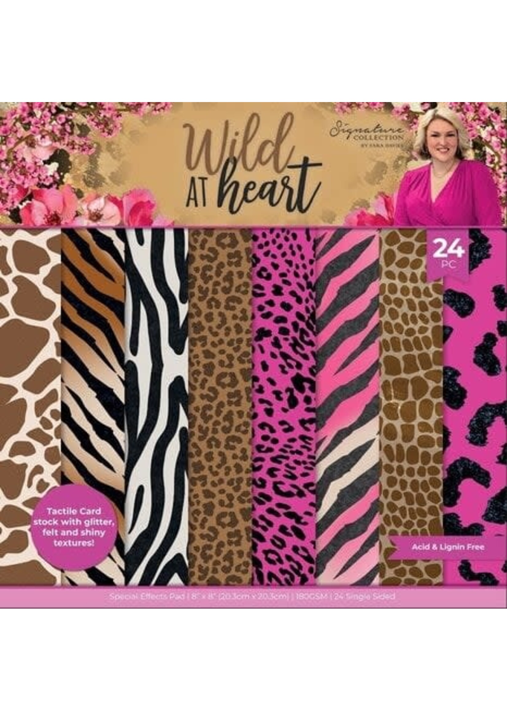 Crafters Companion Wild at Heart 8x8 Inch Special Effects Pad (SIG-WAH-SEP8)