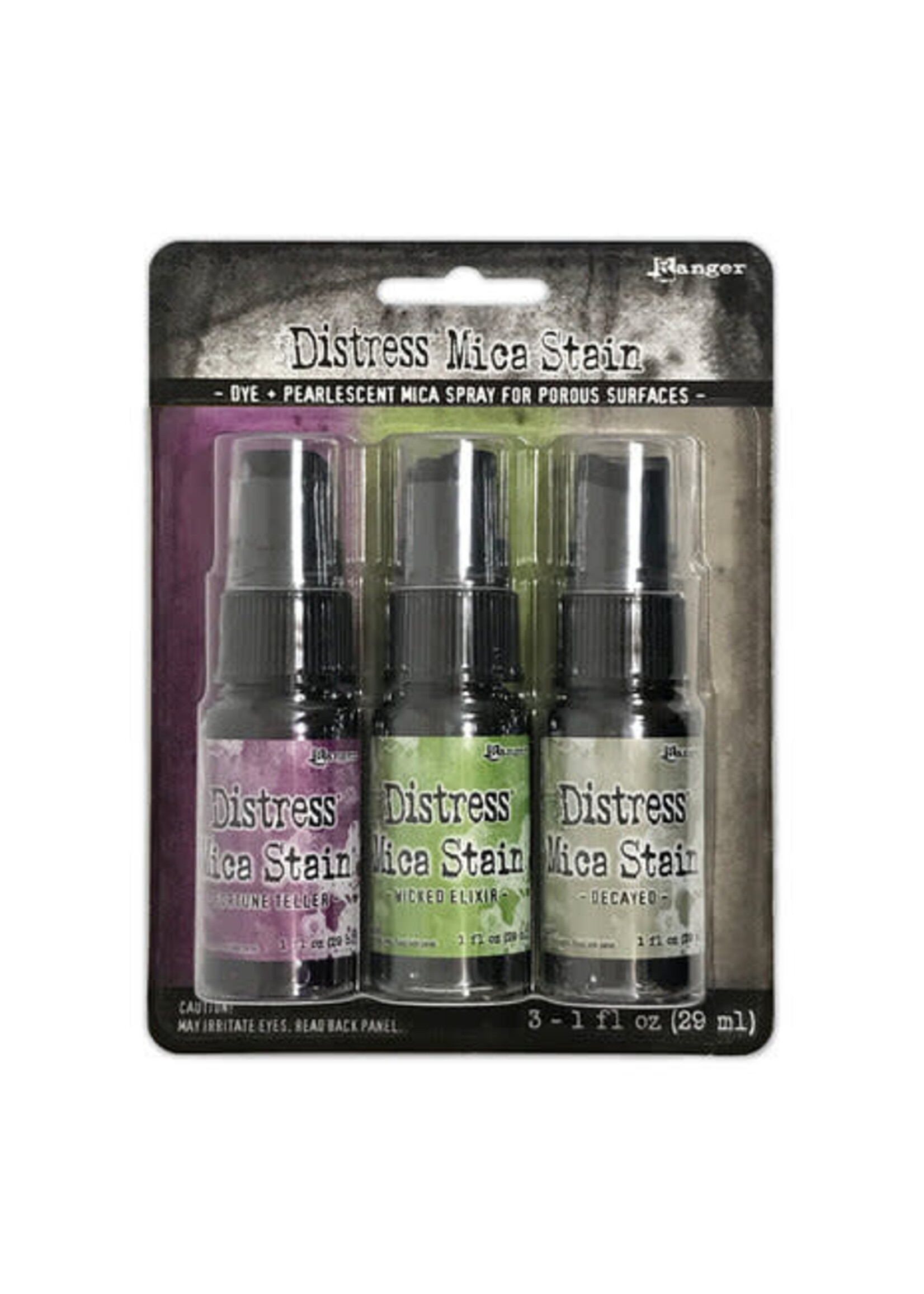 Ranger Tim Holtz Distress Mica Stain Halloween Set 4 (3x1 fl oz) (TSHK81104)