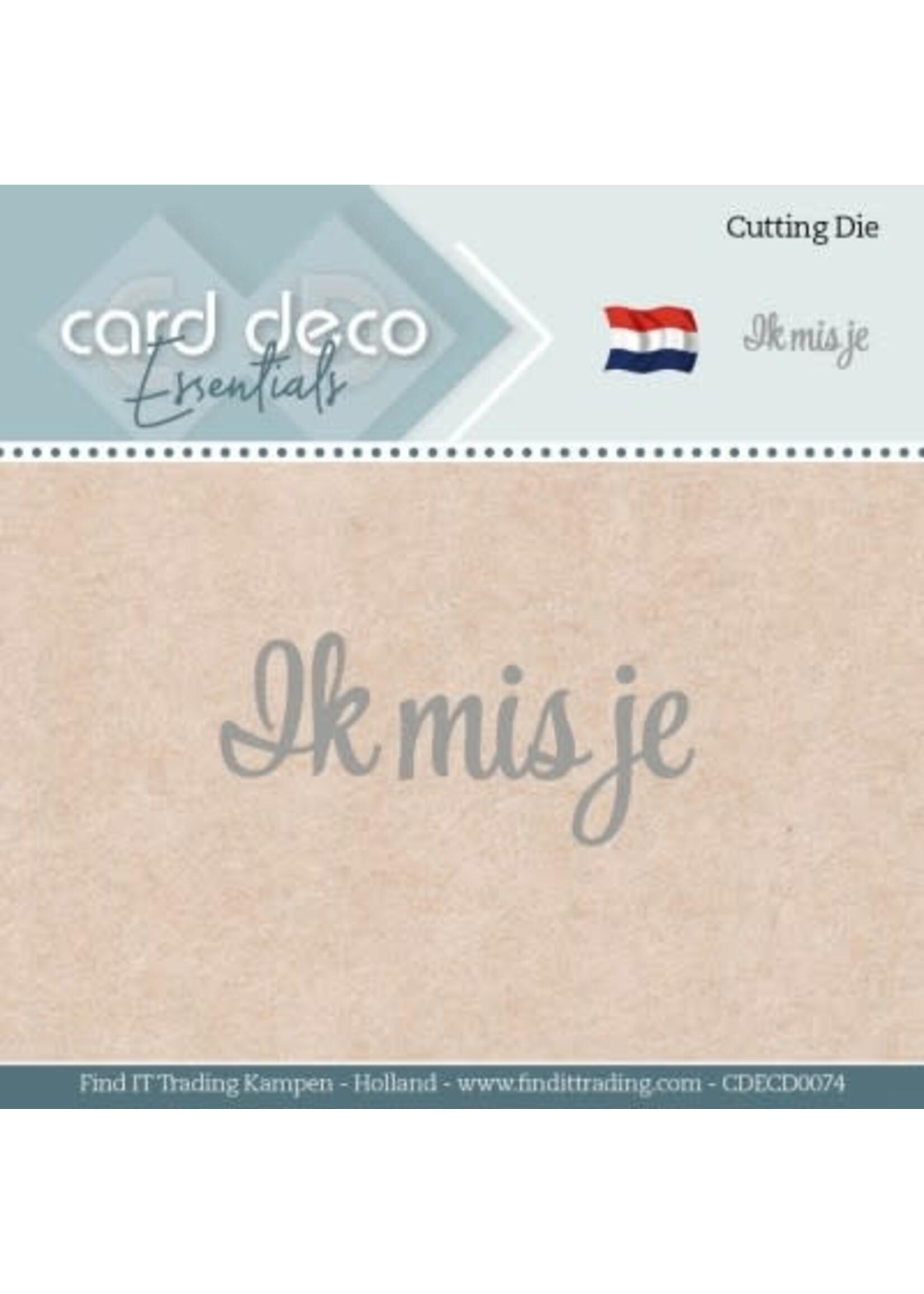 carddeco Card Deco Essentials - Dies - Ik Mis Je