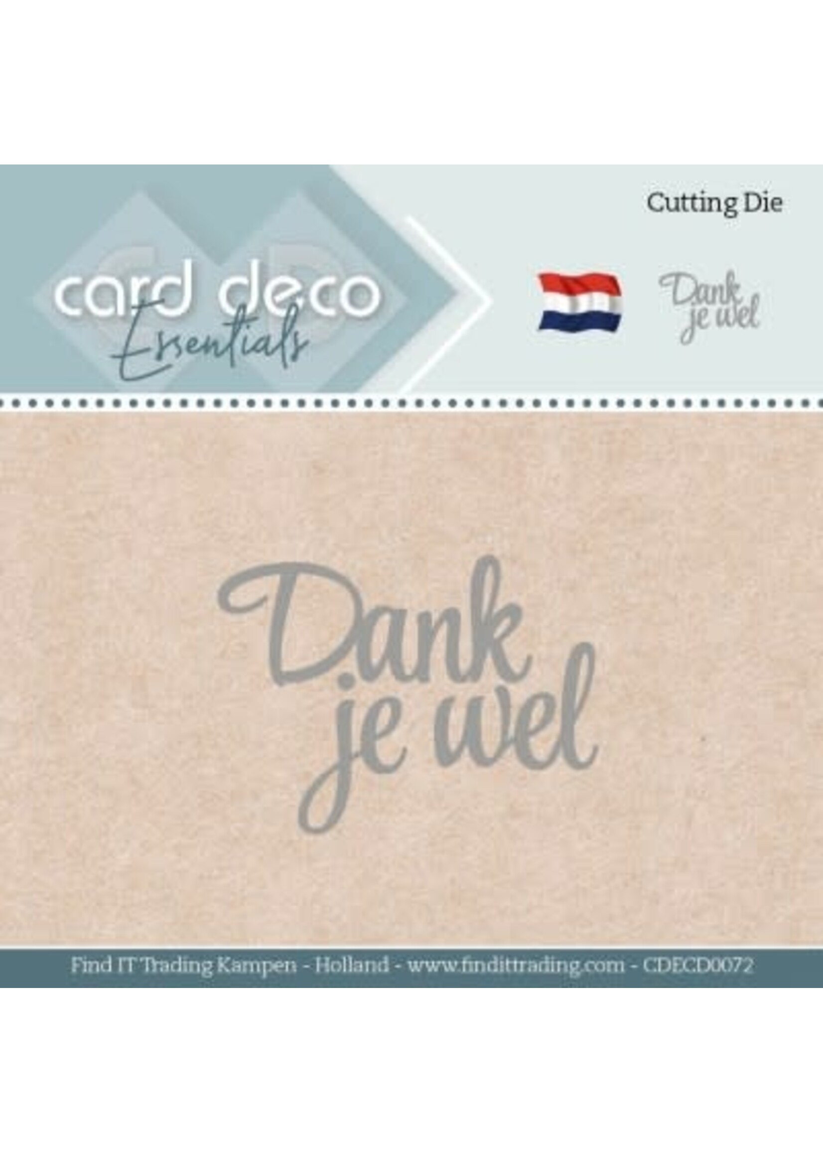 carddeco Card Deco Essentials - Dies - Dank Je Wel