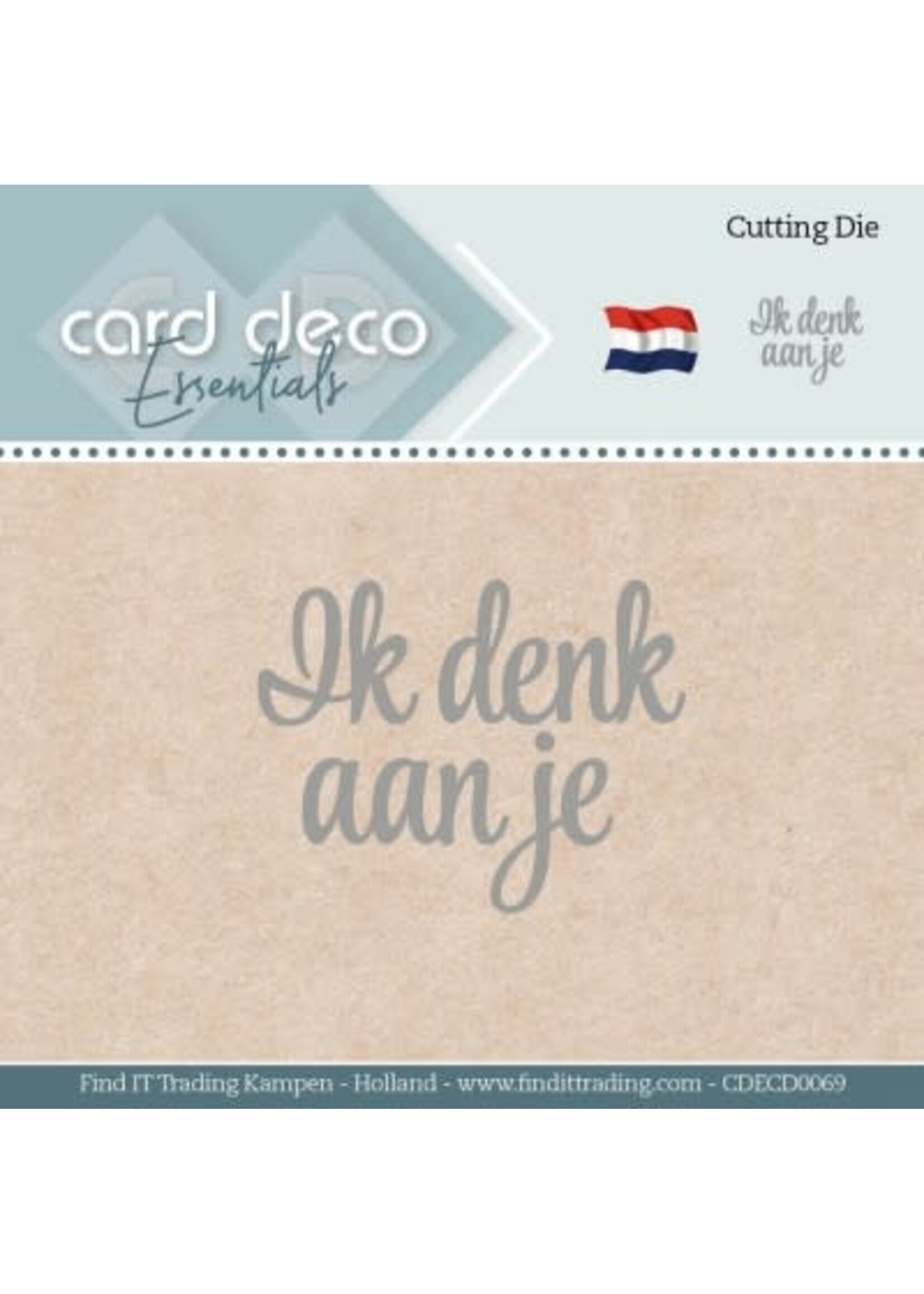 carddeco Card Deco Essentials - Dies - Ik Denk Aan Je