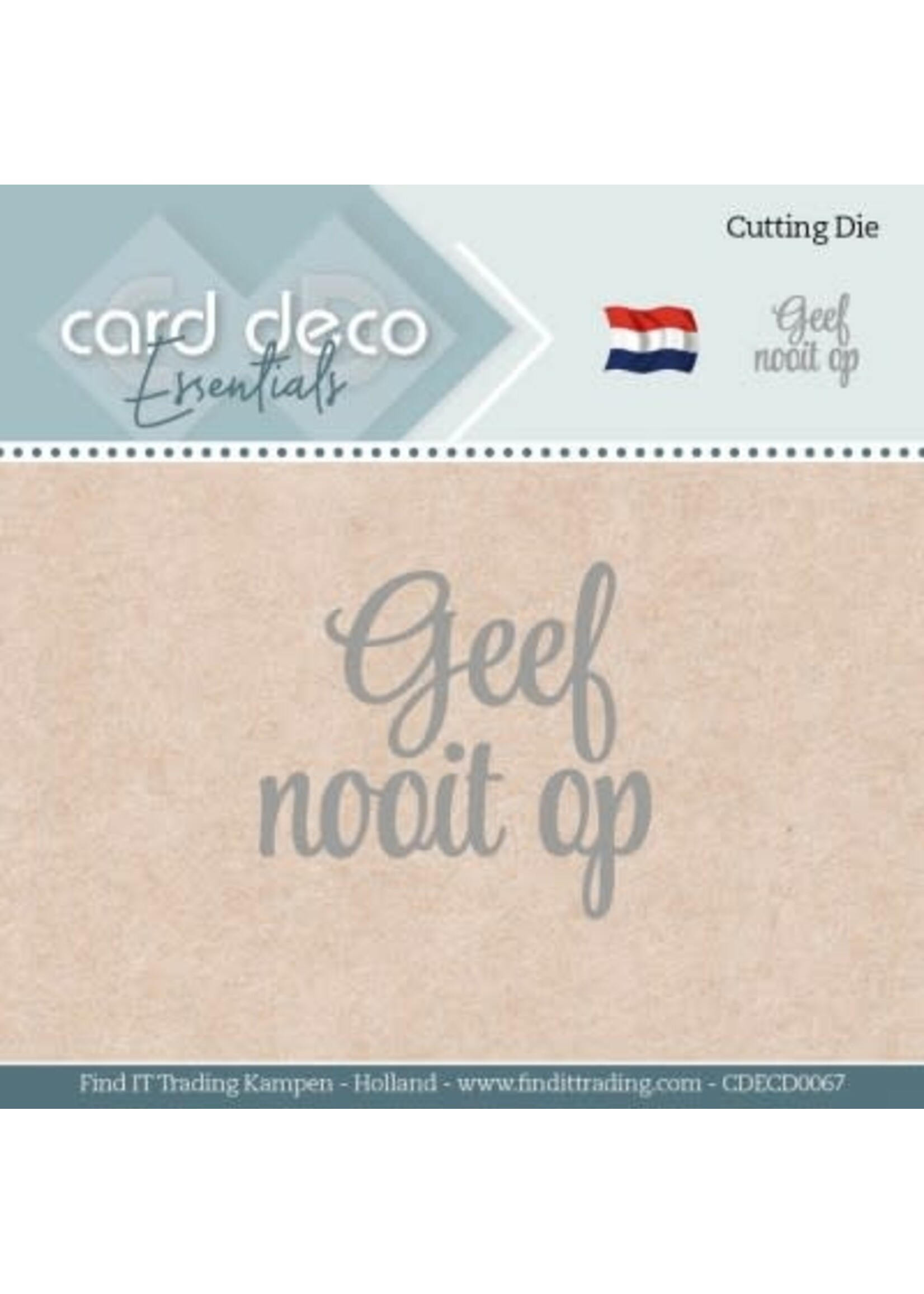 carddeco Card Deco Essentials - Dies - Geef Nooit Op