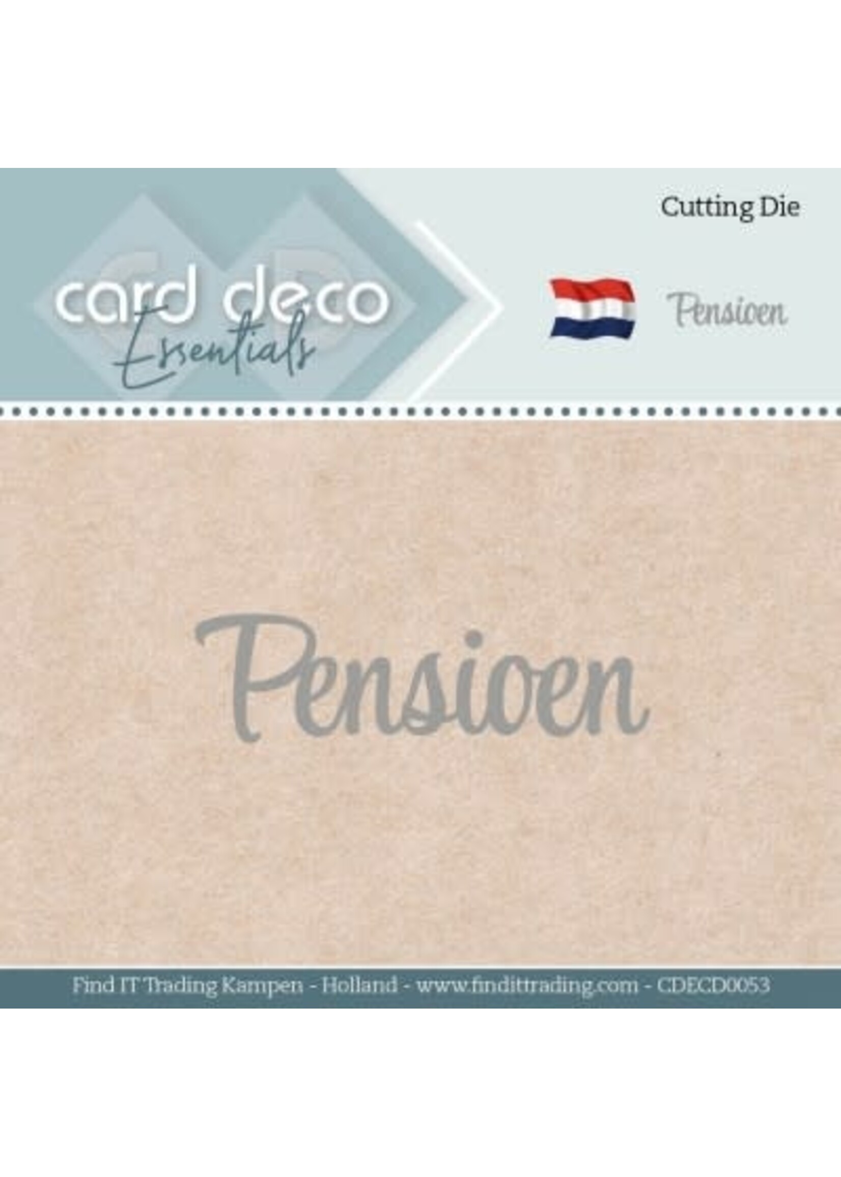 carddeco Pensioen - Cutting Dies By Card Deco Essentials