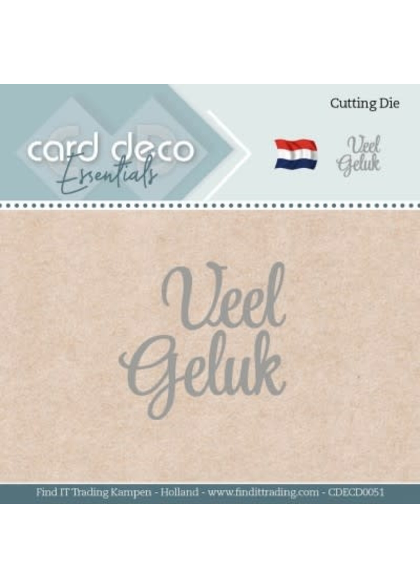 carddeco Veel Geluk - Cutting Dies By Card Deco Essentials