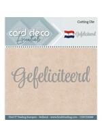 carddeco Gefeliciteerd - Cutting Dies - Card Deco Essentials