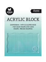 Studio Light SL-ES-ASB03 - SL Acrylic stamp block for clear and cling stamps with grid Essentials nr.03