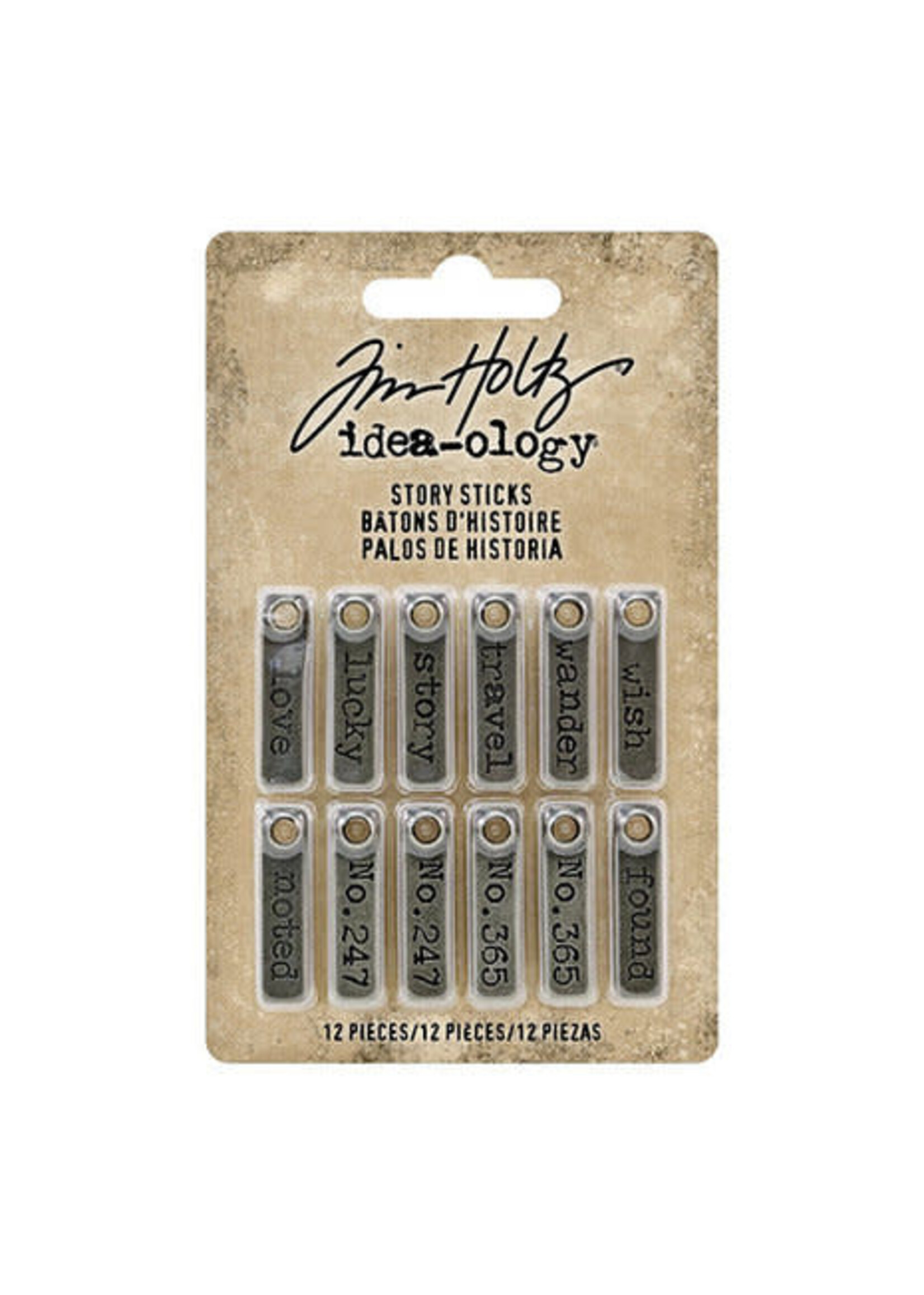 Tim Holtz Tim Holtz Story Sticks (12pcs) (TH93680)