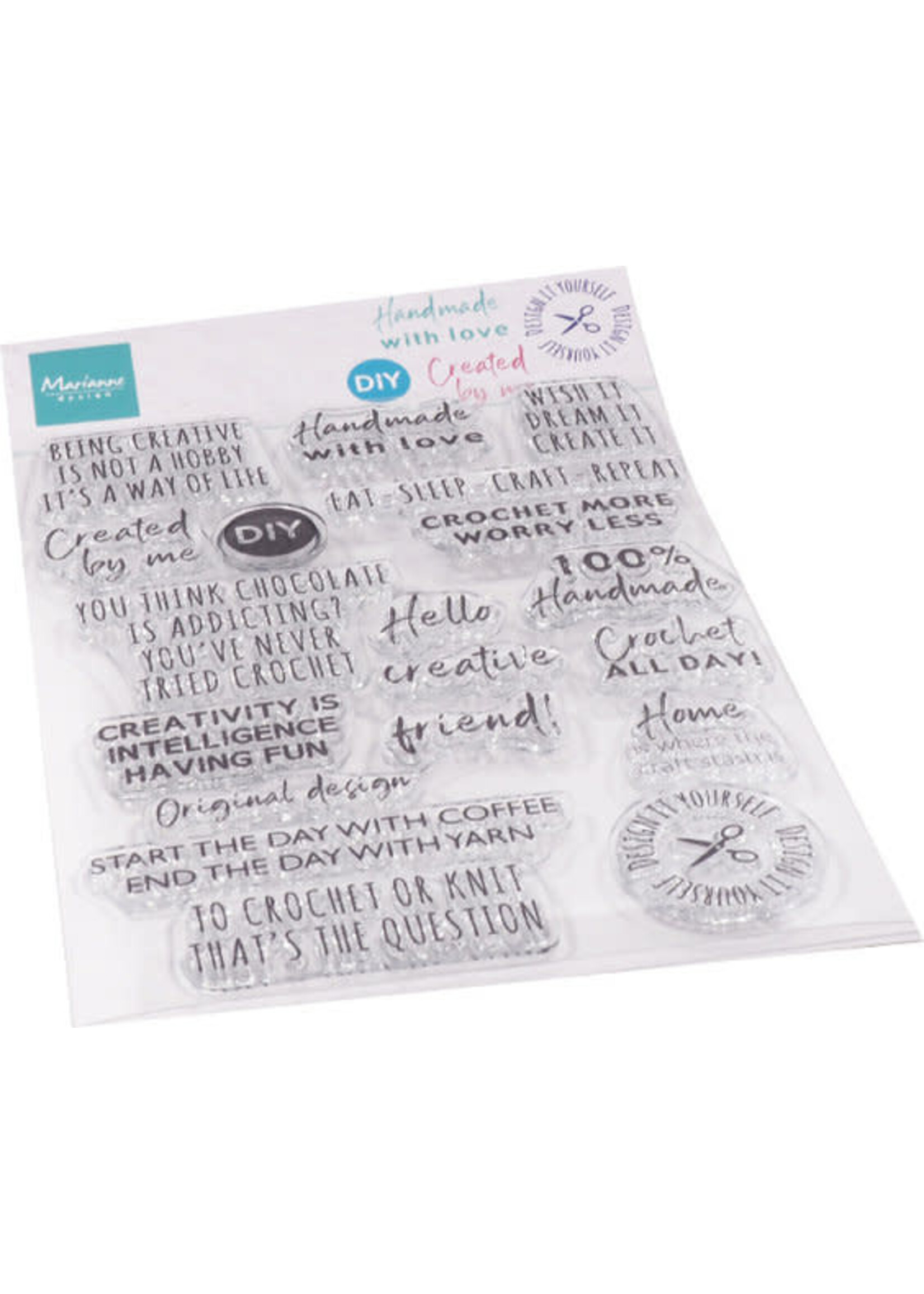 Marianne Design Clear Stamps Crafting Sentiments (CS1072)