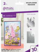 Gemini Wildflower Meadow 4x6 Inch 3D Embossing Folder & Metal Die (GEM-3DEF4-MD-WIME)