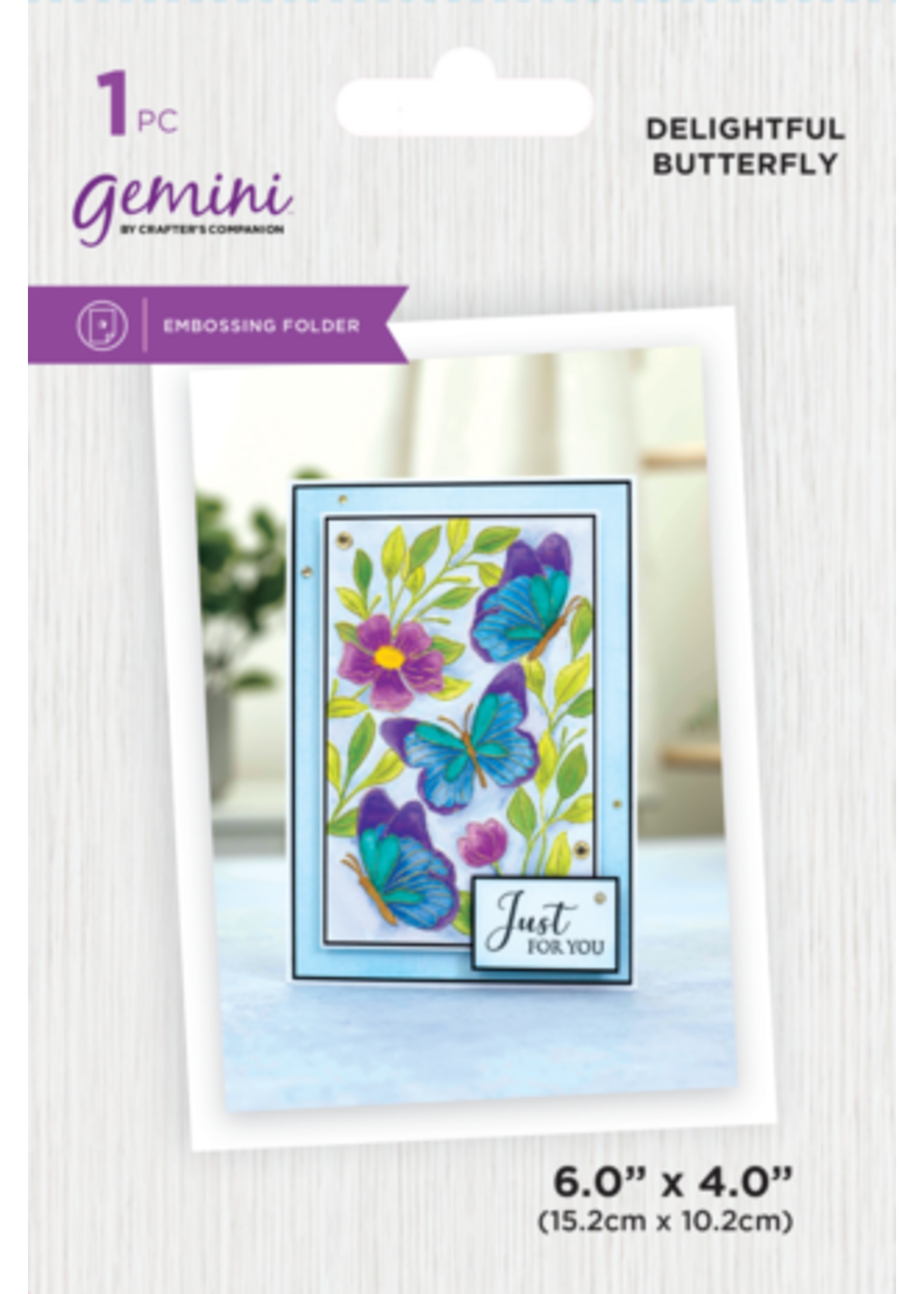 Gemini Illustrated Embossing Folder Delightful Butterfly (GEM-EF4-DEBU)