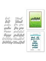 spellbinders Serenade Sentiments Etched Dies (S4-1312)