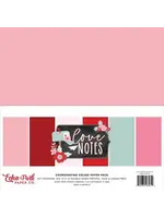 Echo Park Love Notes 12x12 Inch Coordinating Solids Paper Pack (LN344015)