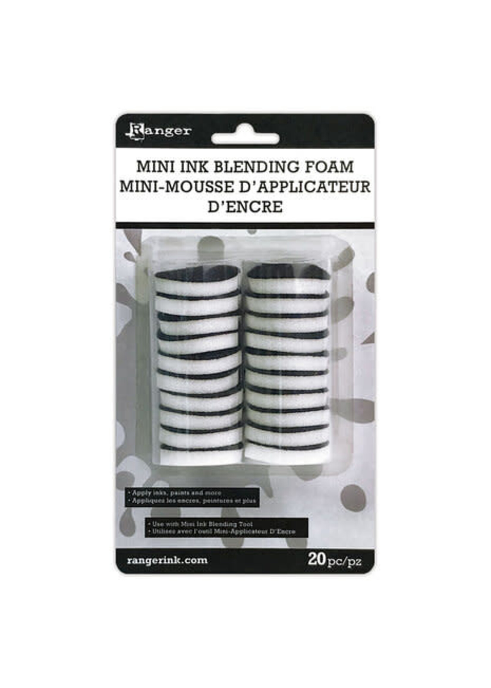 Ranger Ranger Mini Ink Blending Foam 1 Inch Round Replacement (20pcs) (IBT40972)