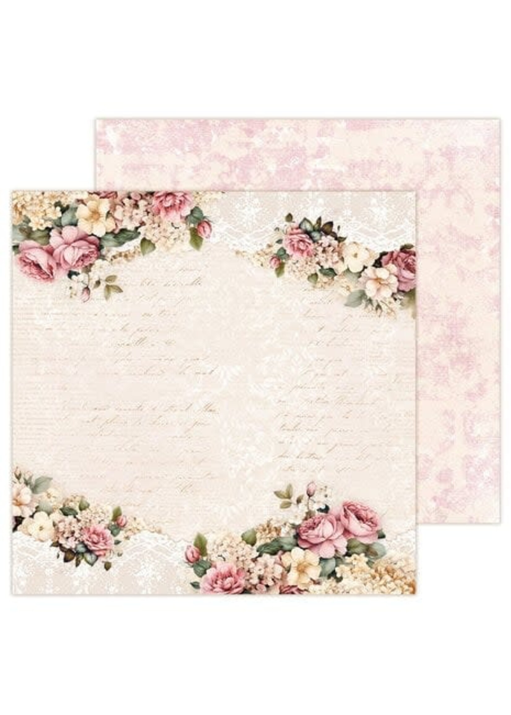 Lemon Craft Dear Diary Roses 12x12 Inch Paper Pad (LEM-DD-ROSES-01)