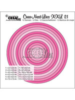 Crealies Crea-Nest-Lies XXL Stansen No. 21 Cirkels Met Stiksteeklijn (CLNestXXL21)