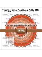 Crealies Crea-Nest-Lies XXL Stansen No. 146 Cirkels Met Grote Open Schulprand (CLNestXXL146)