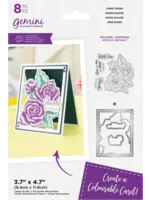 Gemini Colourable Create-a-Card Stamp & Die Sweet Roses (GEM-STD-SWRO)